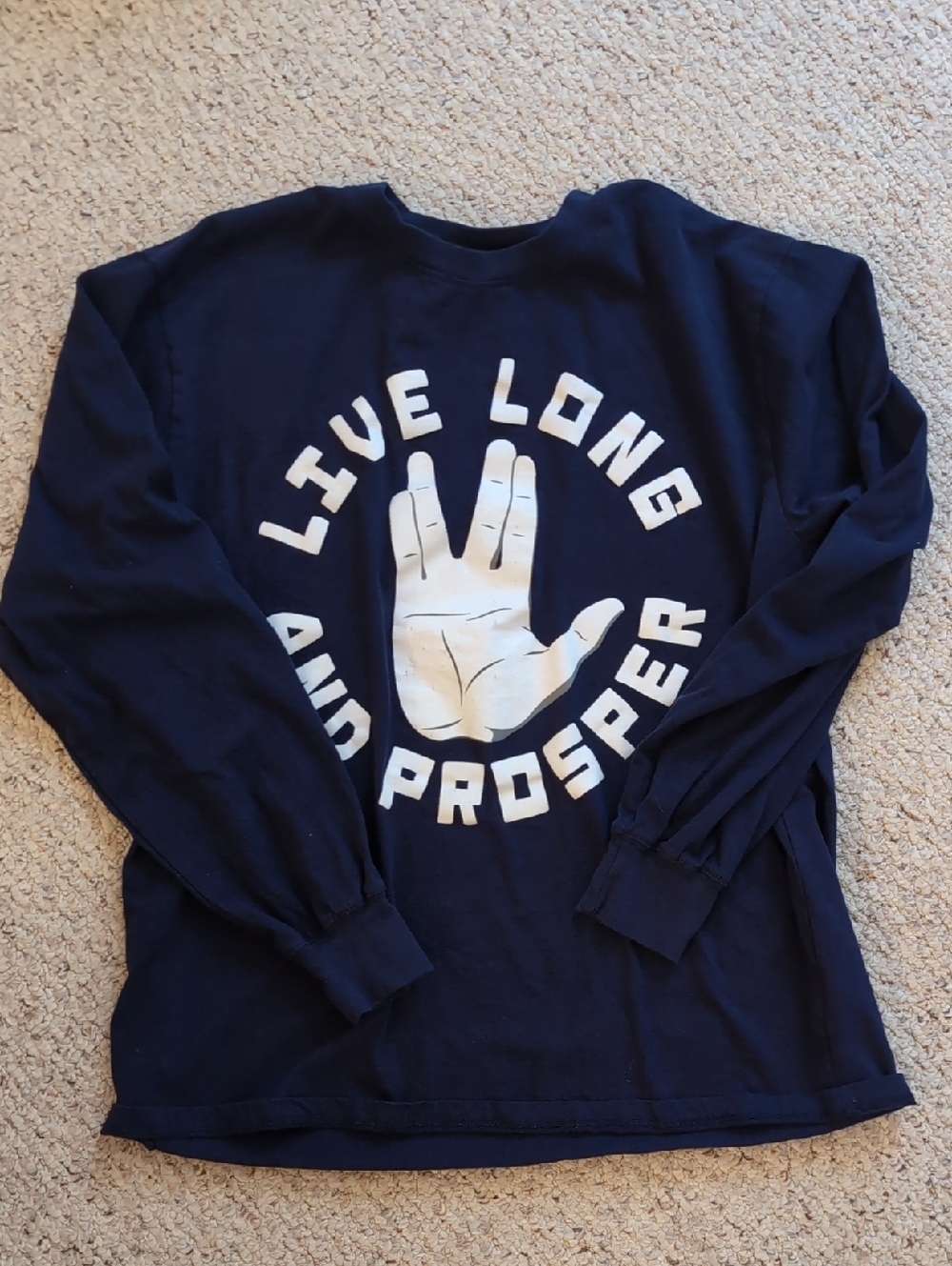 Men's Star Trek "Live Long And Prosper" Long Sleeve Shirt